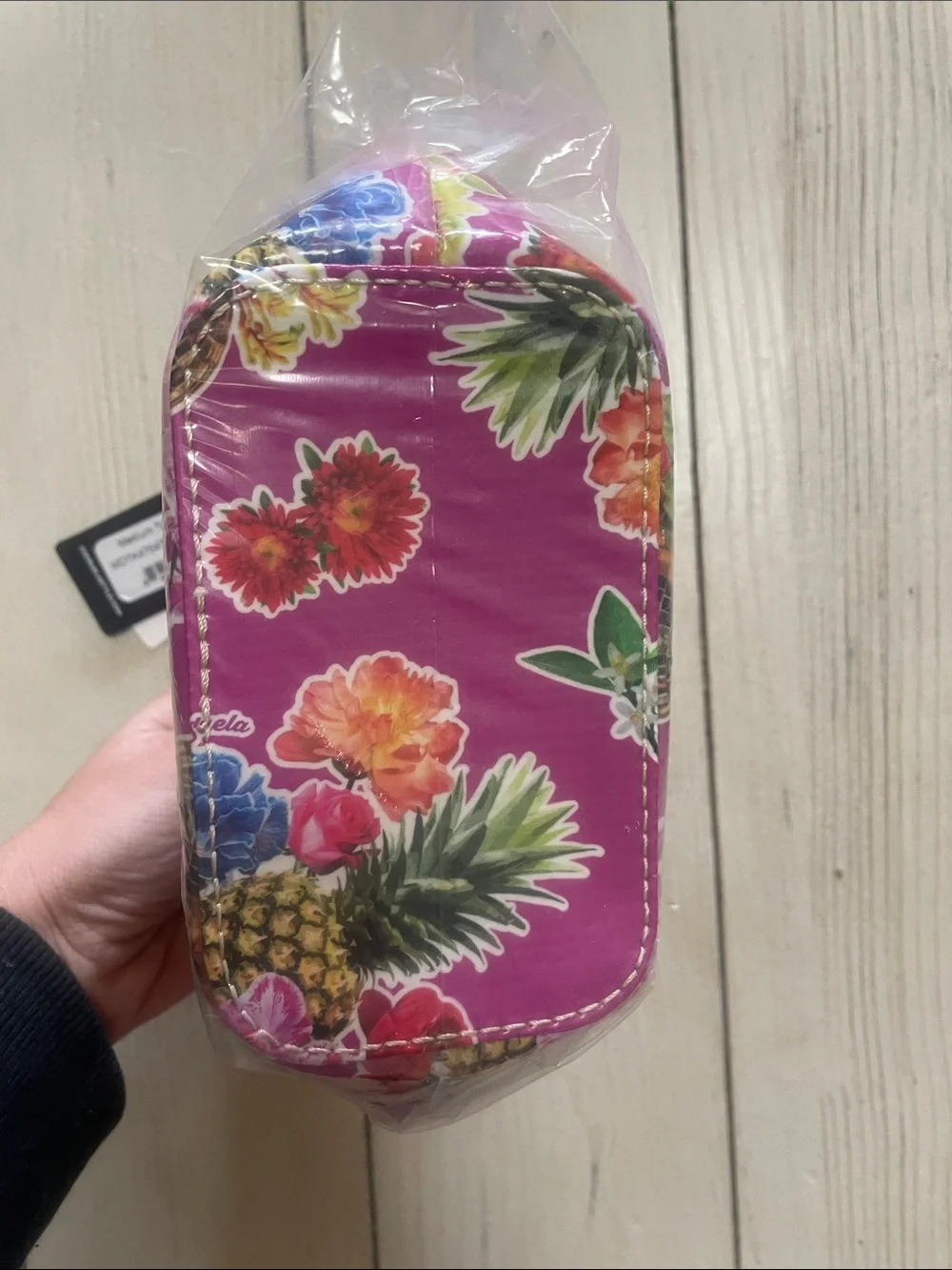Consuela Magenta Floral Birdie Cosmetic Pouch